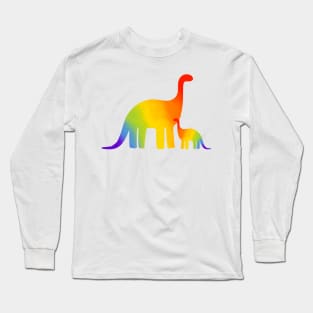 Rainbow dinosaur Long Sleeve T-Shirt